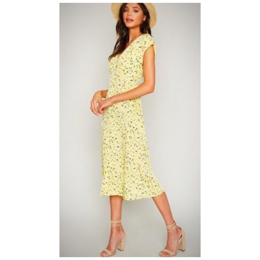 Yellow flower dress